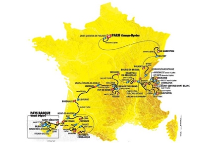 Le Tour de France masculin 2023 passera par Bayonne